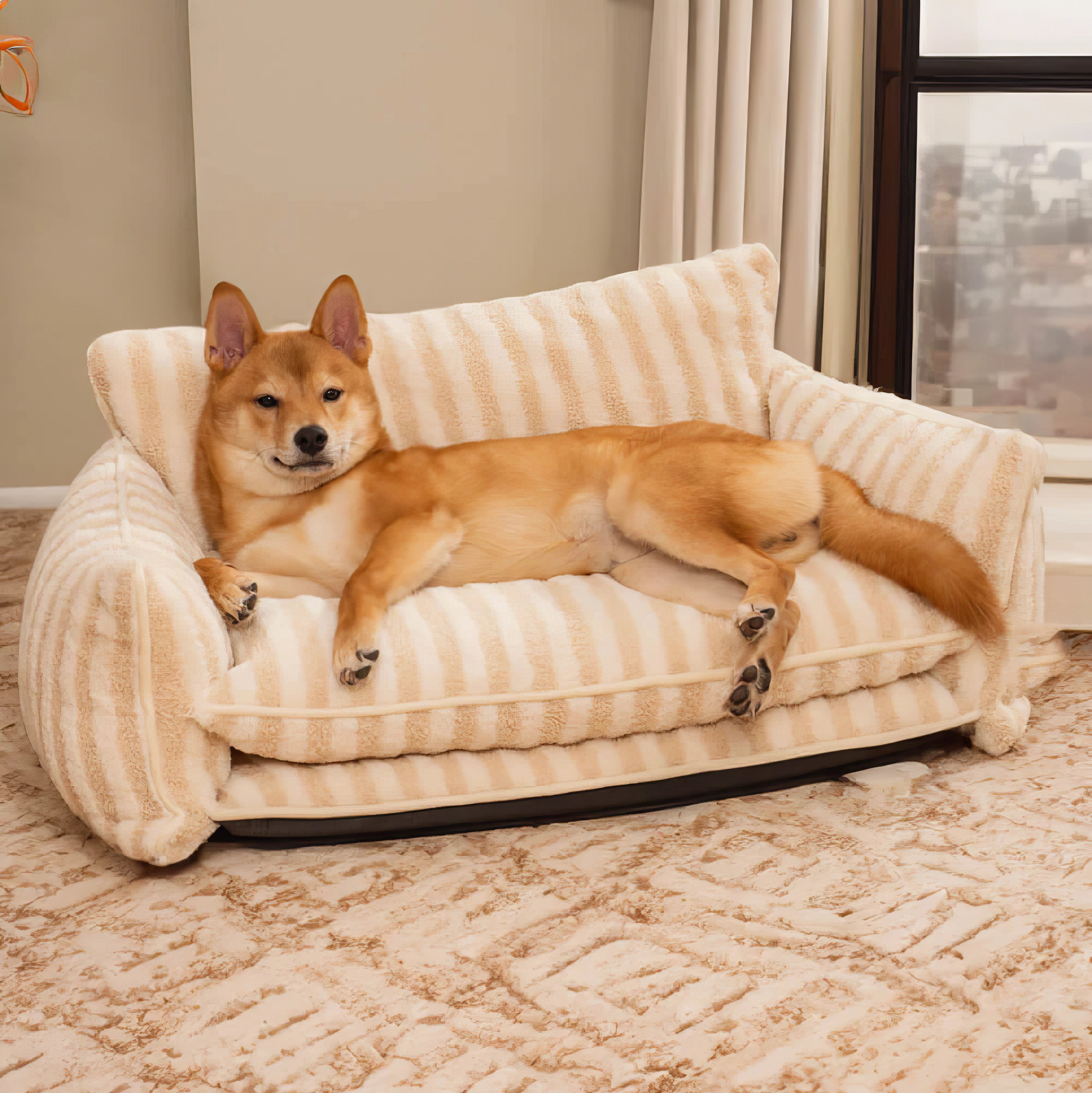 Stylish Dual Layer dog Bed